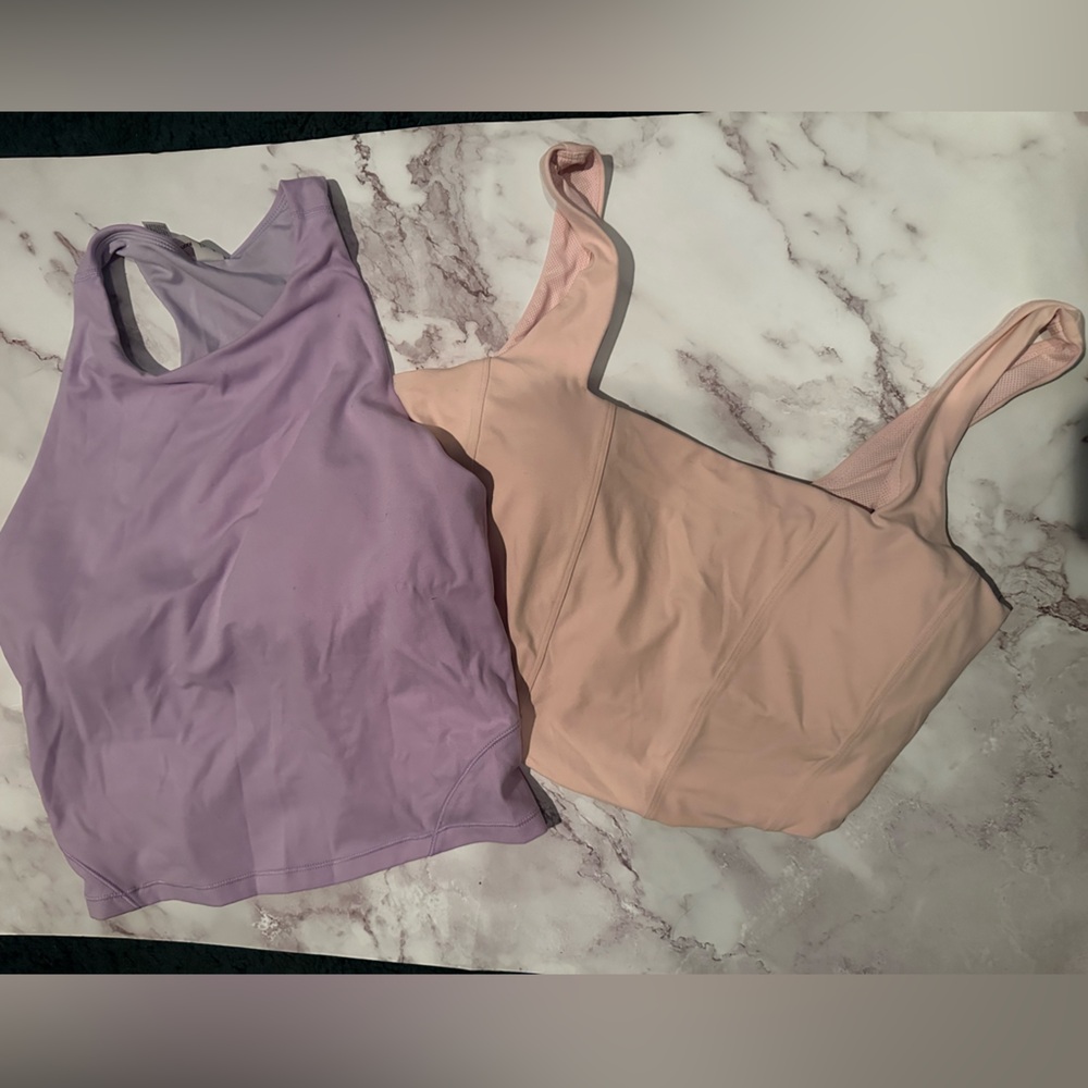 All in Motion 2 Active Tops Large Bundle Pink and Purple
